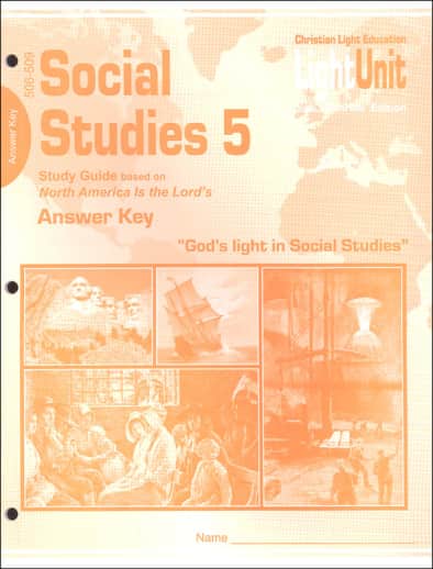 Christian Light Social Studies 506-509 LightUnit A/K Sunrise Ed