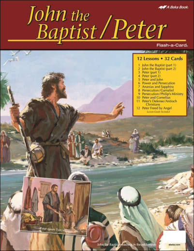 John the Baptist/Peter Flash-a-Card (includes 26" x 34" map)