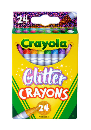 Crayola Glitter Crayons 24 Count Box