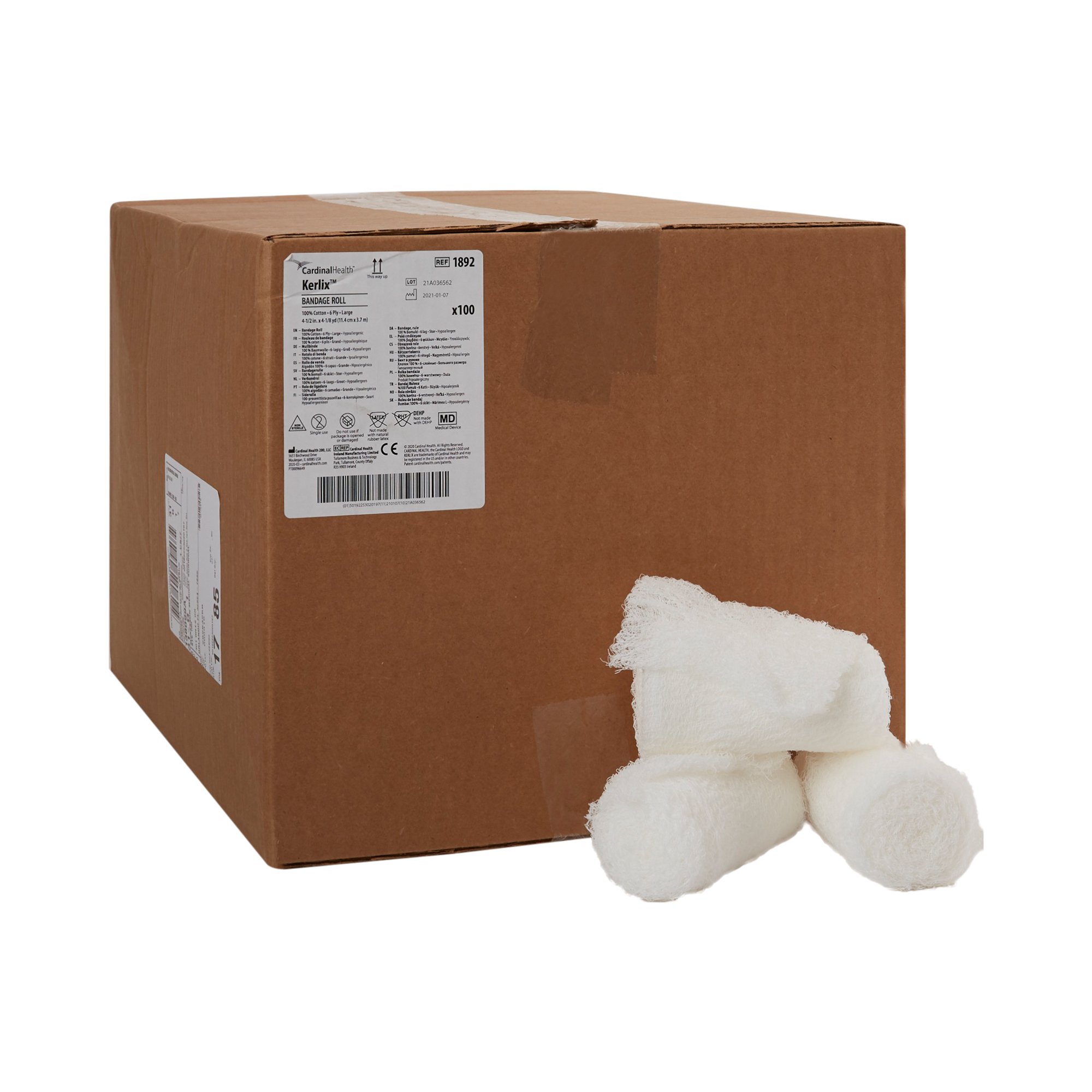 Kerlix Fluff Bandage Roll, 4-1/2 Inch x 4-1/10 Yard, 6-Ply MK 684050