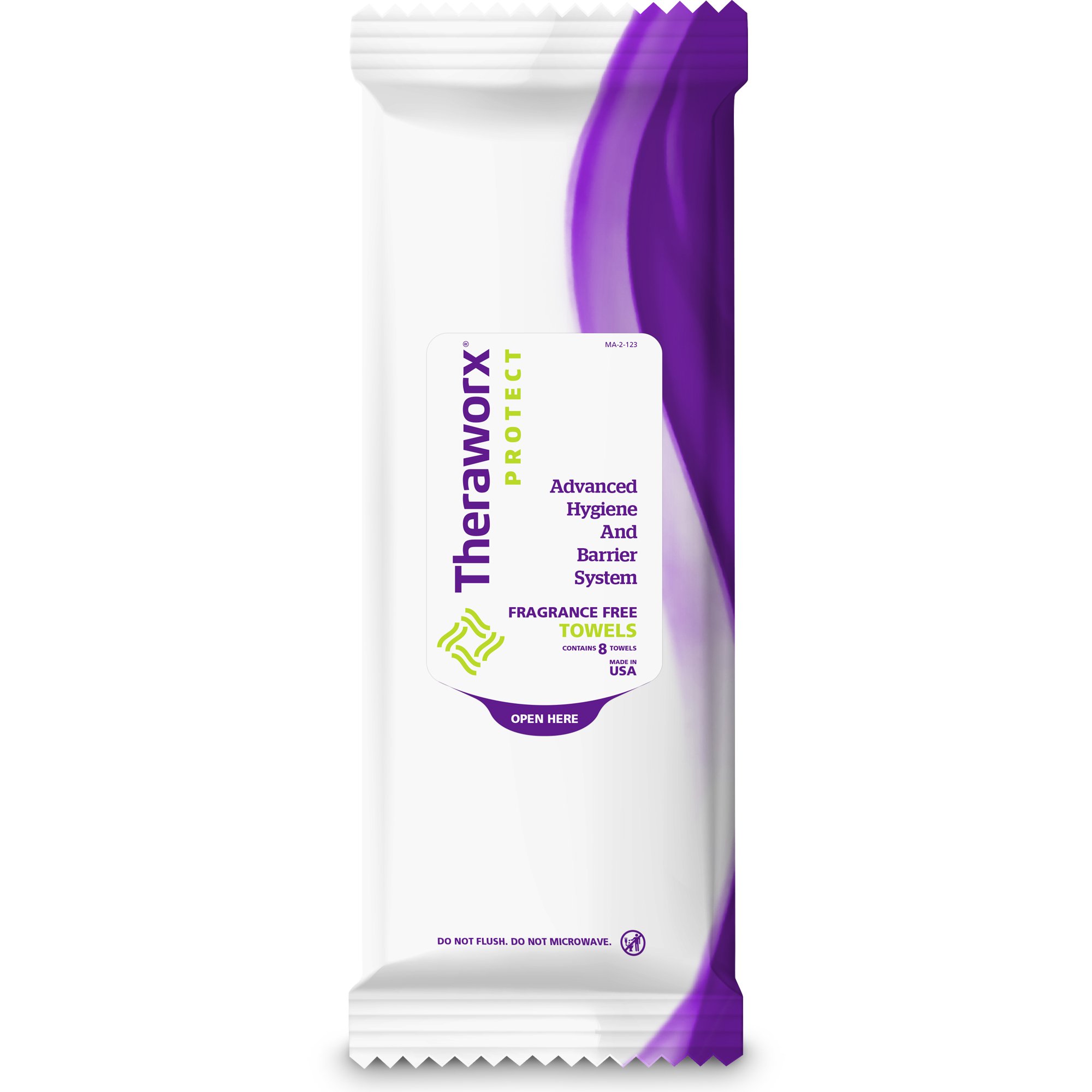 Theraworx Unscented Bath Wipe, 8 Count MK 1001161