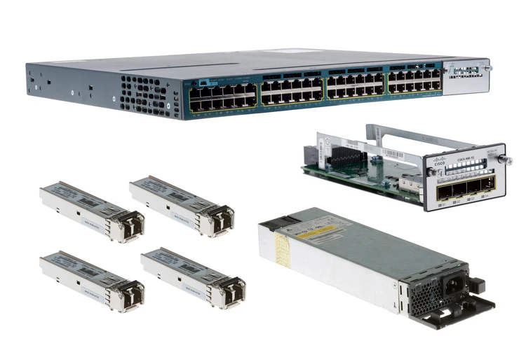 Cisco 3560X Series 48 Port PoE+ Deployment Kit, WS-C3560X-48P-S, Refurbished, Original