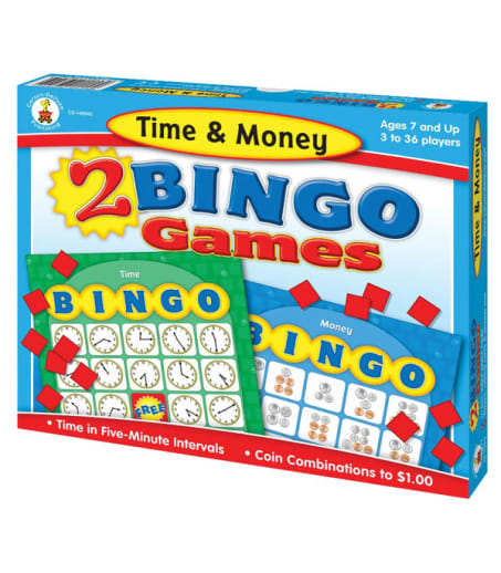 Time and Money Bingo Game