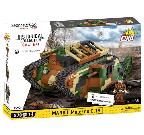 COBI Mark I (Male) no C.19 British Tank - 878 pieces (Historical Collection Great War)