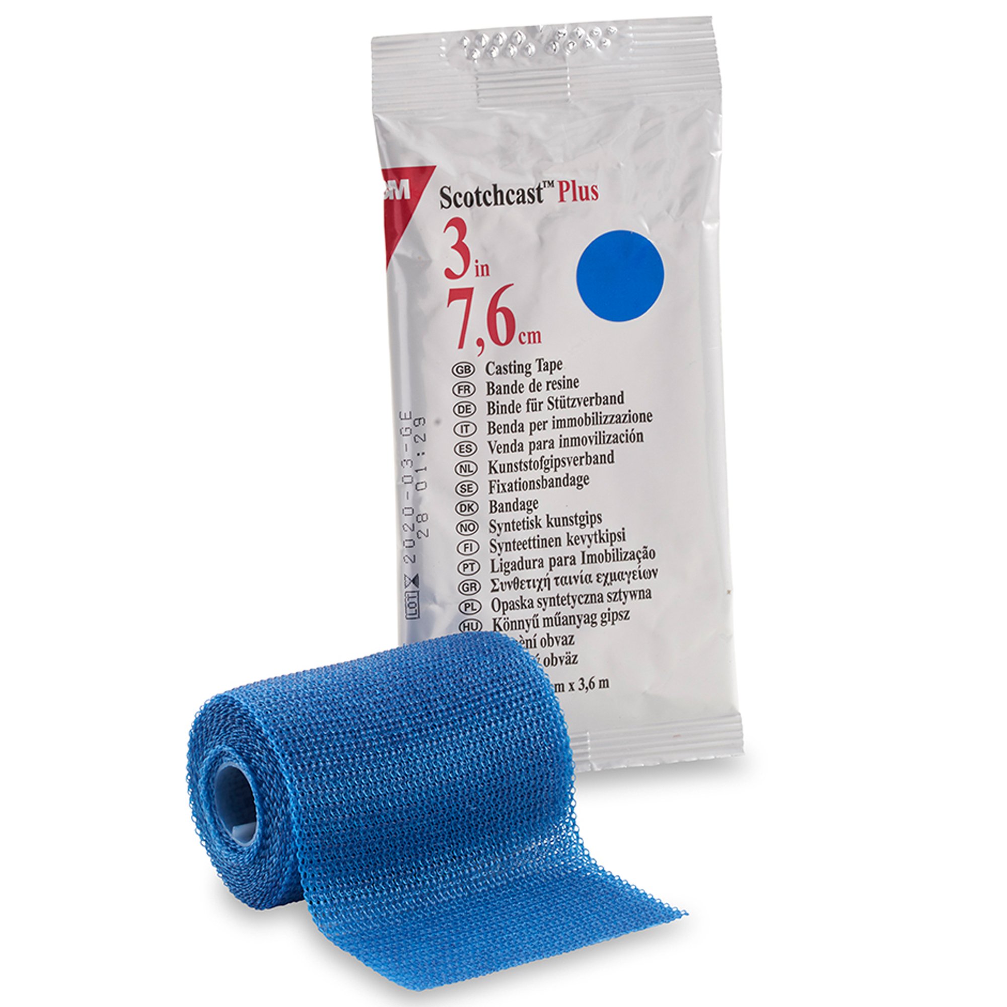 3M Scotchcast Plus Blue Cast Tape, 3 Inch x 4 Yard MK 198266