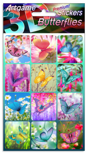 Butterflies 3D Stickers