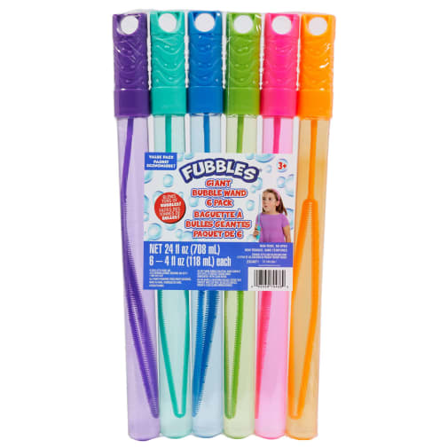 Fubbles Giant Bubble Wand 6-Pack
