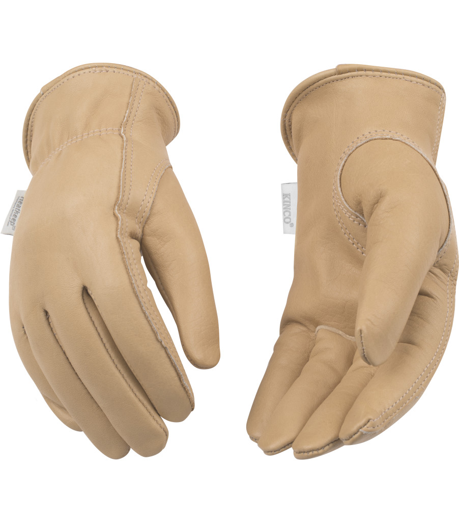 Women's Lined Grain Cowhide Driver, Golden, large image number 2