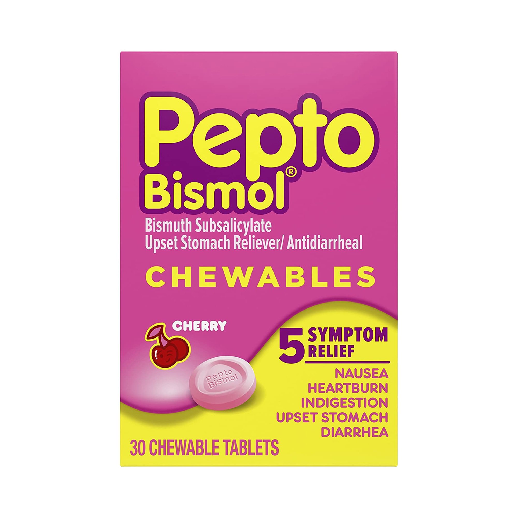 Pepto Bismol Anti-Diarrheal Chewable Tablets MK 260854