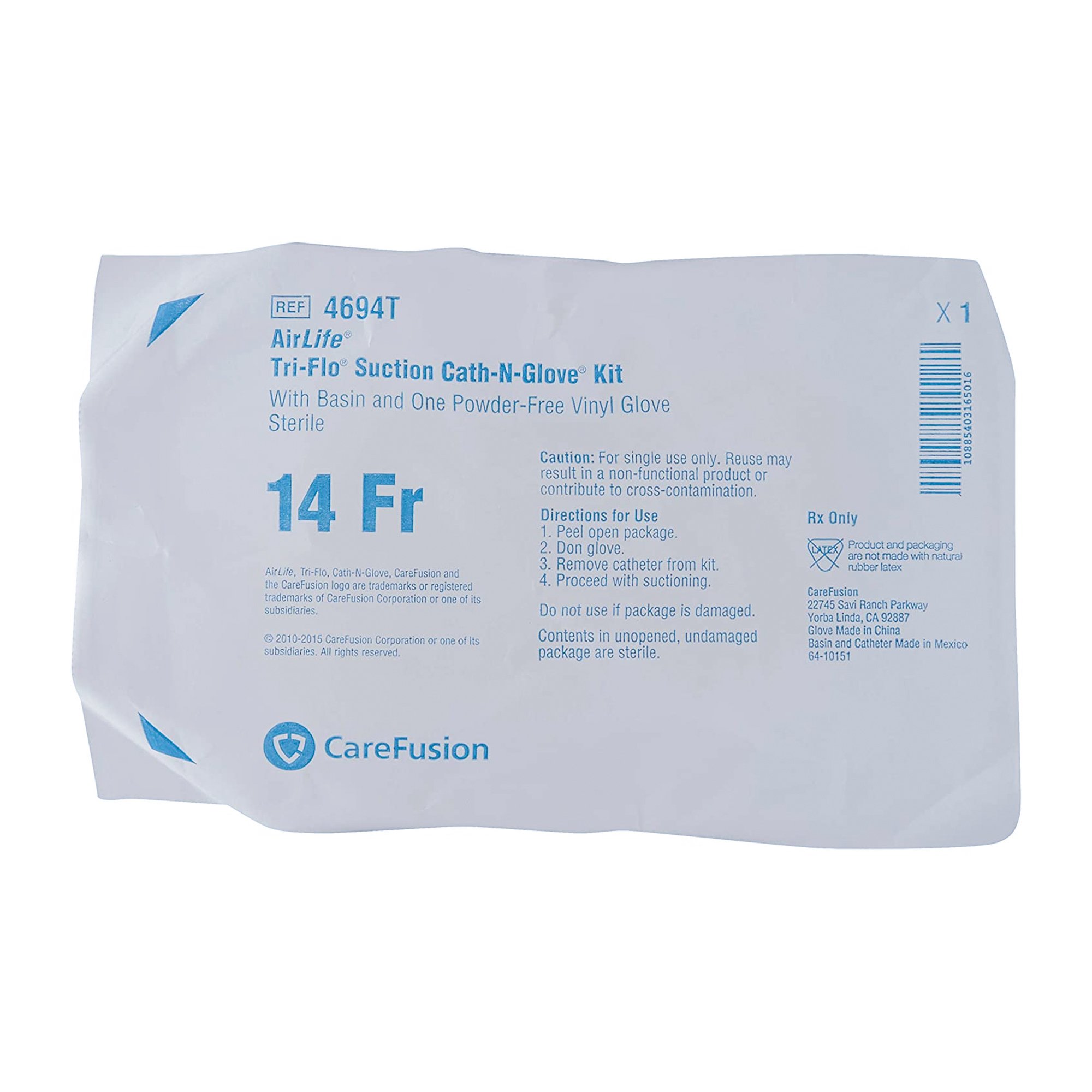 AirLife Cath-N-Glove Suction Catheter Kit, 14 Fr. MK 251267