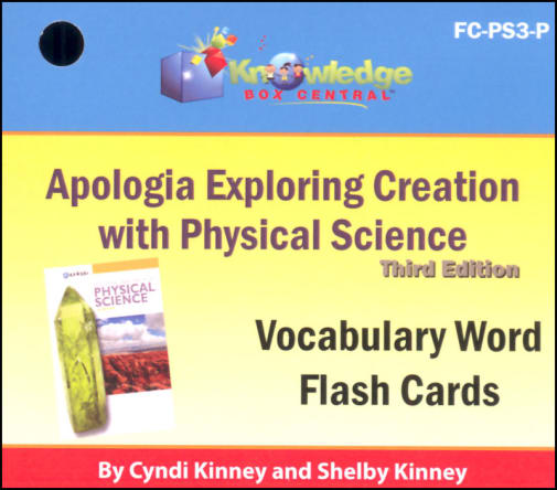 Apologia Exploring Creation with Physical Science 3rd Edition Flashcards