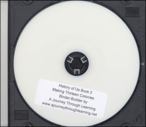History of US Binder Builder Book 2 - Making Thirteen Colonies CD-ROM