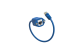 Cat6 Panel-Mount Ethernet Cable, Blue, 10ft