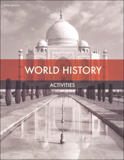 BJU Press World History Student Activities 5th Edition