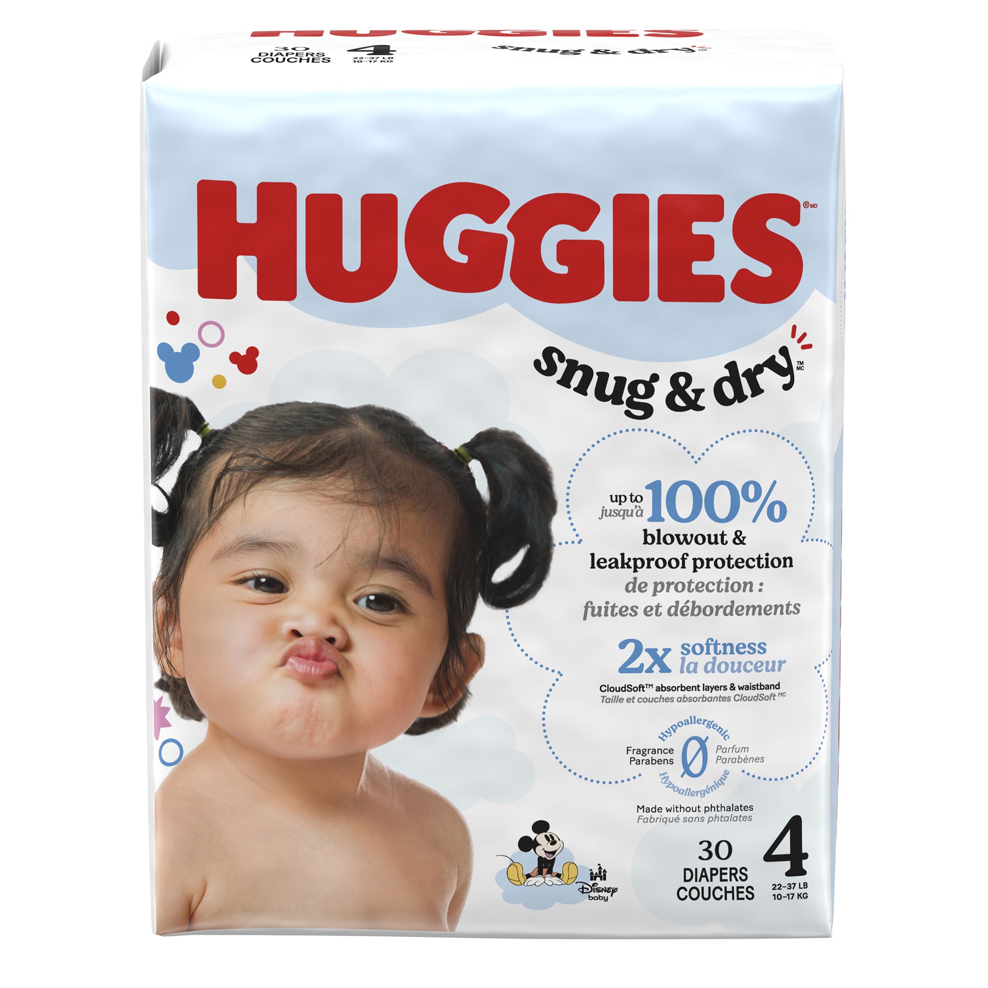 Huggies Snug & Dry Diapers, Size 4 MK 1267149