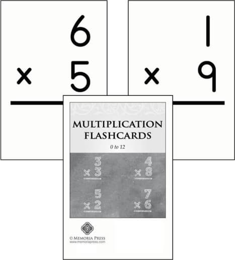 Memoria Press Multiplication Flashcards: 0 to 12