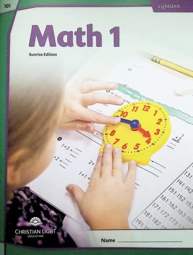 Christian Light Math LightUnit 101 Sunrise Edition