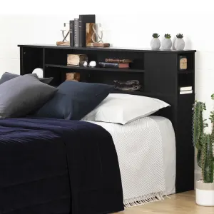 Bookcase Headboard with Storage