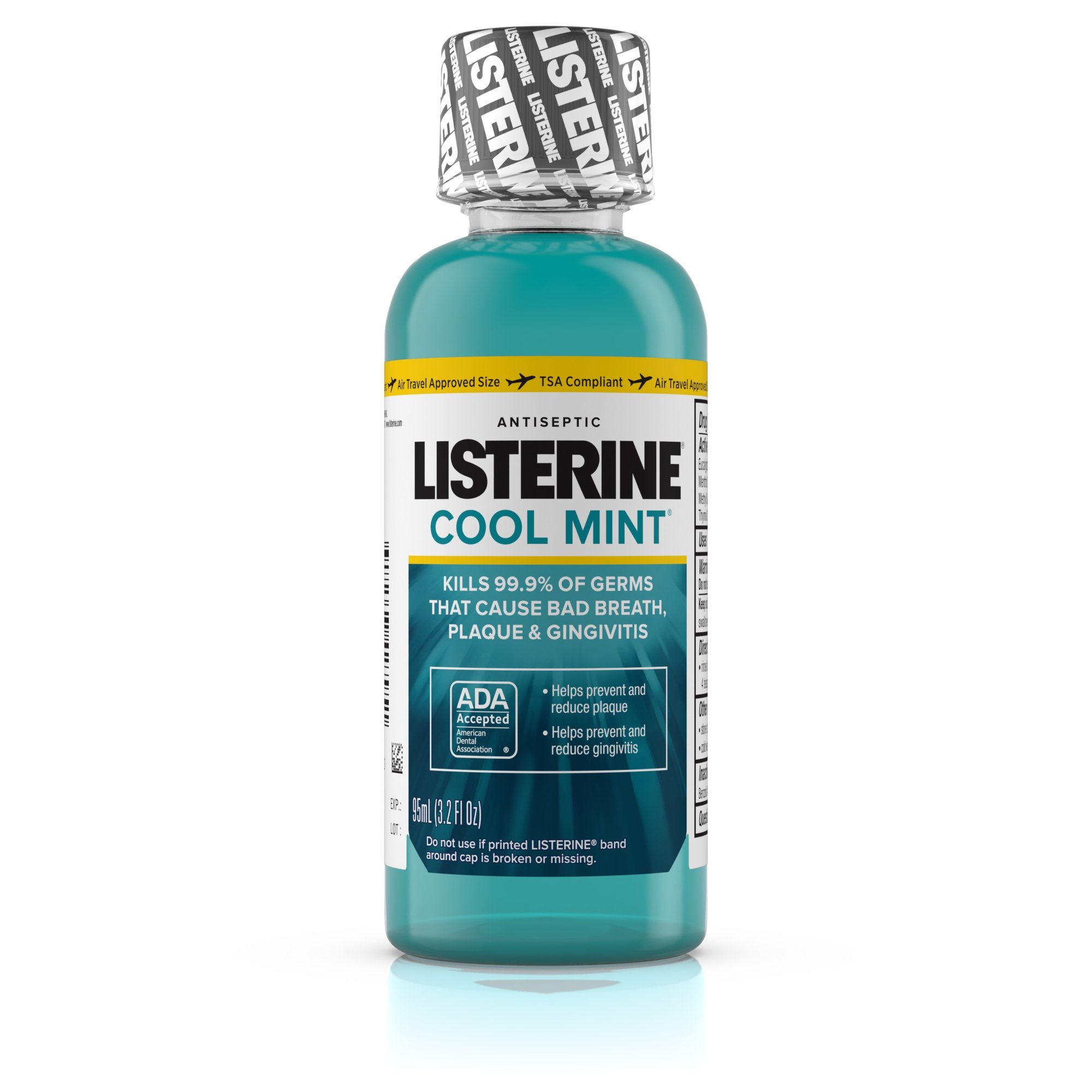 Listerine Cool Mint Antiseptic Mouthwash, 3.2 oz. Bottle MK 866430