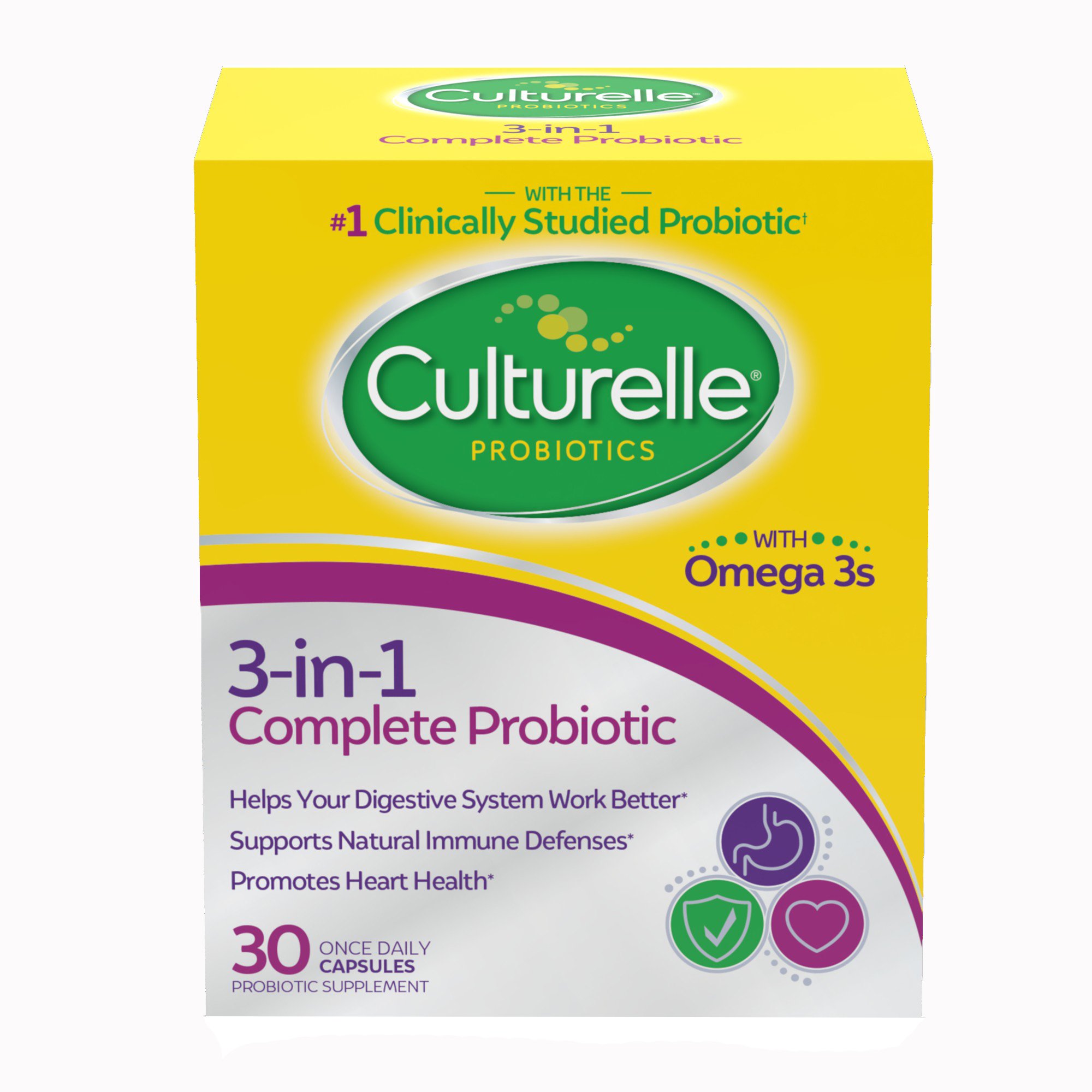 Culturelle Three-in-One Complete Probiotic Capsules MK 1268953