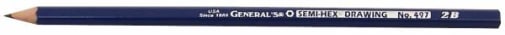 Semi-Hex Drawing Pencil - 2B (Gen'l)