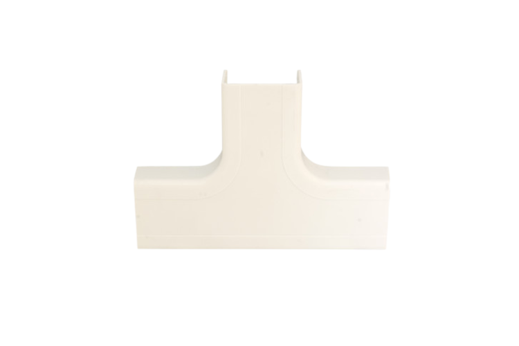 1.75 inch Surface Mount Cable Raceway, Tee, Ivory 1.75 inch Surface Mount Cable Raceway, Tee, Ivory