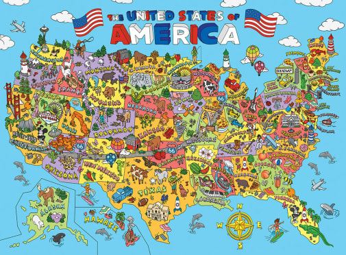 101 things to Spot in the USA Puzzle (100 piece puzzle)