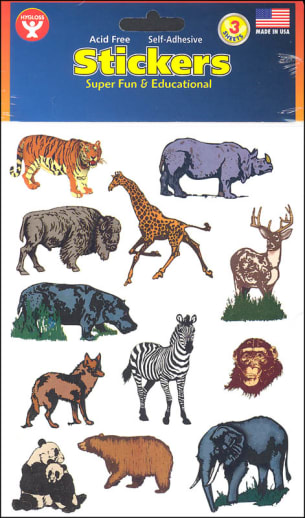 Wild Animal Stickers (3 Sheets)