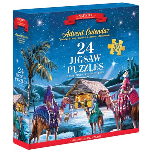 Eurographics Nativity Advent Calendar (24 50-piece Jigsaw Puzzles)
