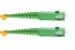 SC/APC to SC/APC Singlemode Duplex OS2 Fiber Patch Cable, 3M