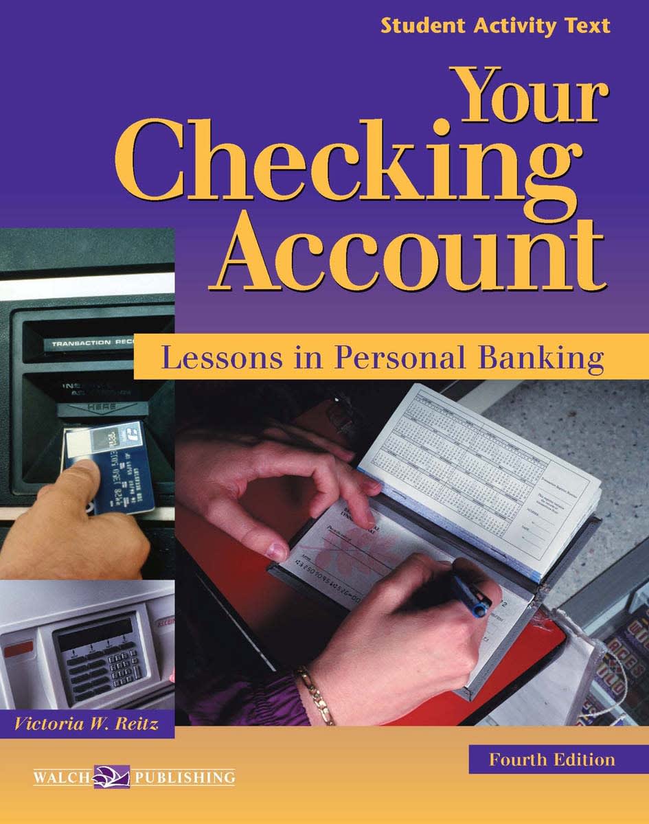 Your Checking Account: Lessons in Personal Banking