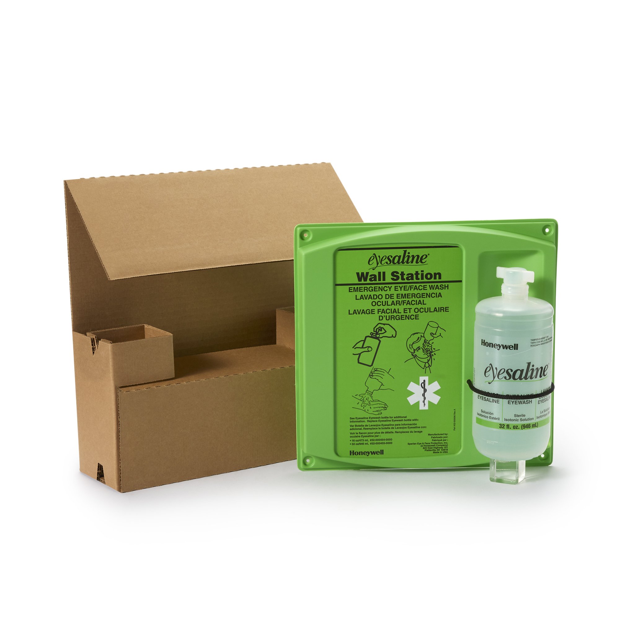 Eyewash Station Eyesaline Wall Mount 32 oz. Bottle MK 1114171