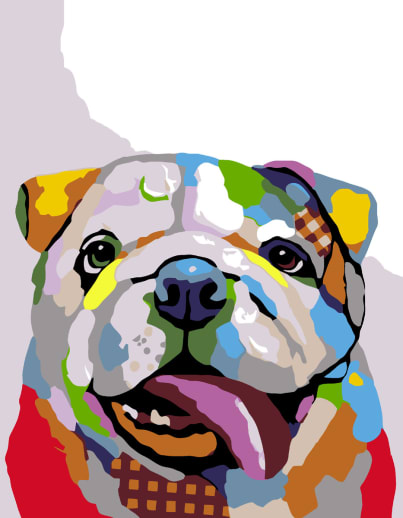 Artwille Paint by Number - Bright Dog