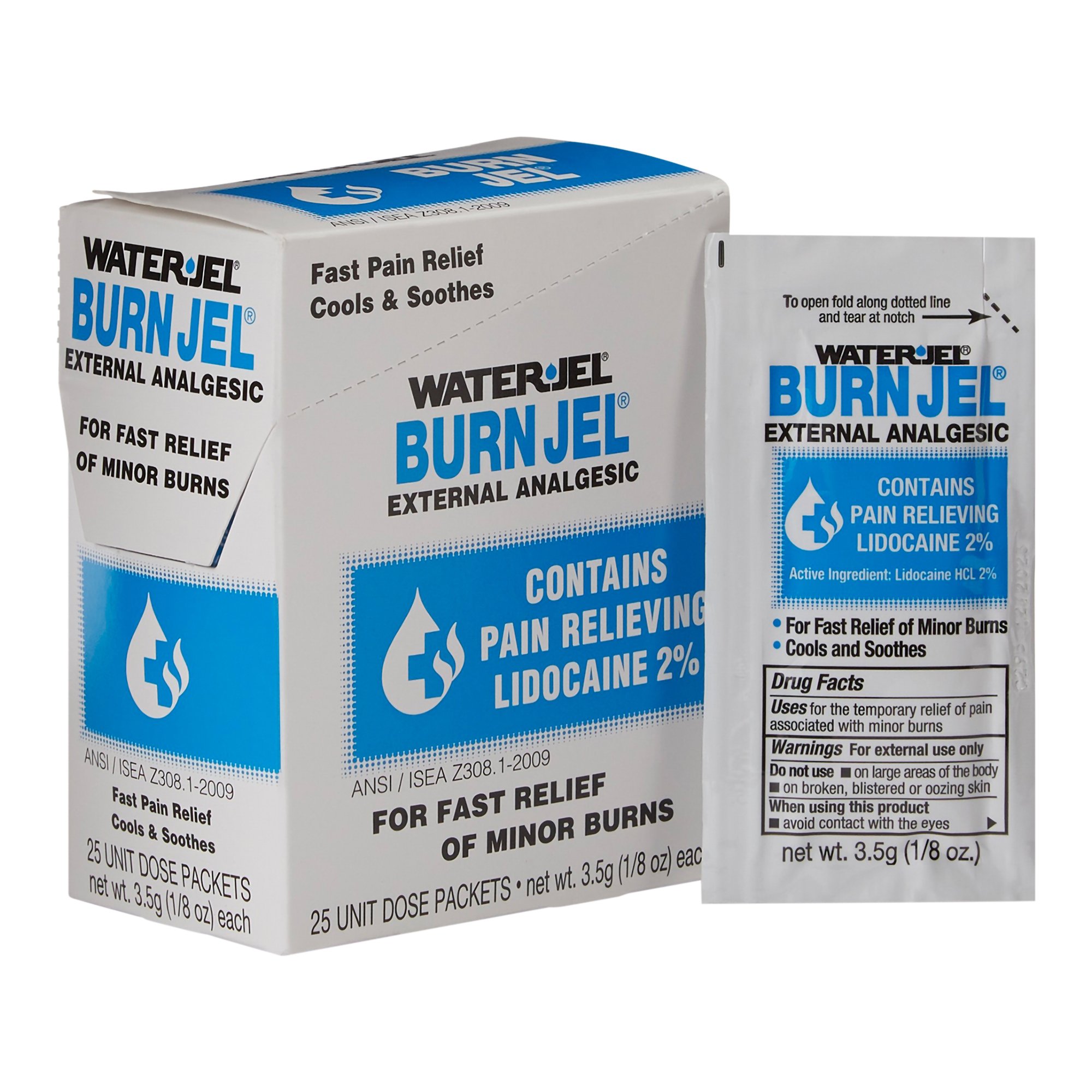 Water Jel Burn Jel Lidocaine Burn Relief MK 786977