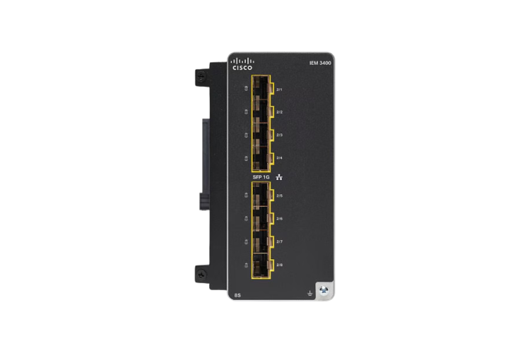 Cisco Catalyst IE3400 8-Port GE SFP Expansion Module, IEM-3400-8S