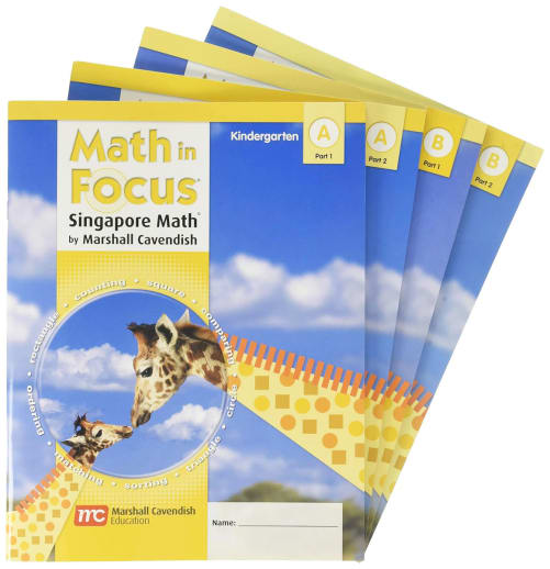 Math in Focus: Singapore Math Student Edition Bundle, A & B Parts 1 & 2 Grade K