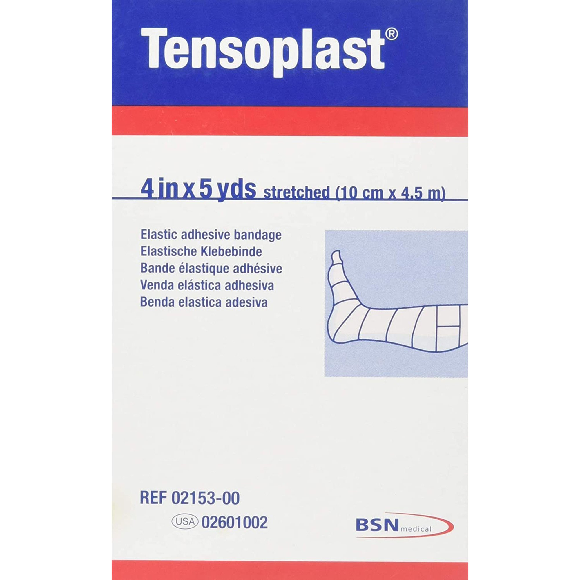 Tensoplast No Closure Elastic Adhesive Bandage, 4 Inch x 5 Yard MK 280229