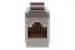 Cat5e RJ45 Inline Coupler Type Keystone Jack, Gray