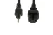 AC Power Cord, 5-15P to C15, 14 AWG, 2ft
