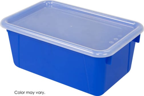 Cubby Bin Small with Cover - Blue
