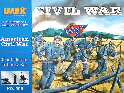 Confederate Infantry Set 1/72 Scale