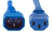 AC Power Cord, C13 to C14, 18 AWG, 8ft, Blue