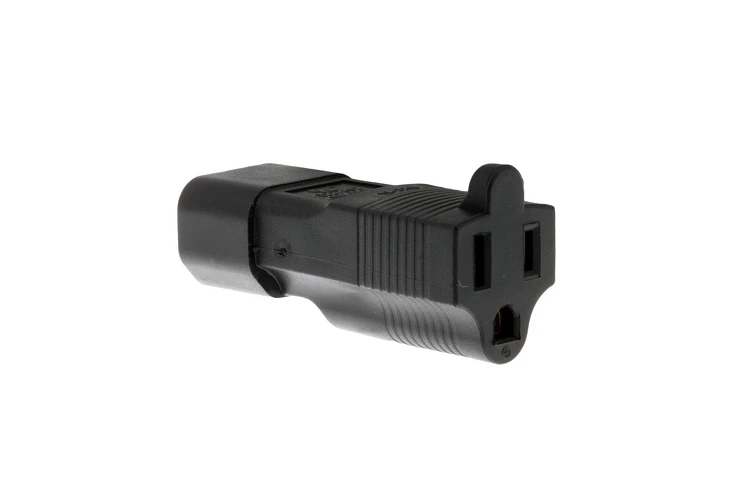 Plug Adapter C14 Plug to 5-15 Connector Block Adapter