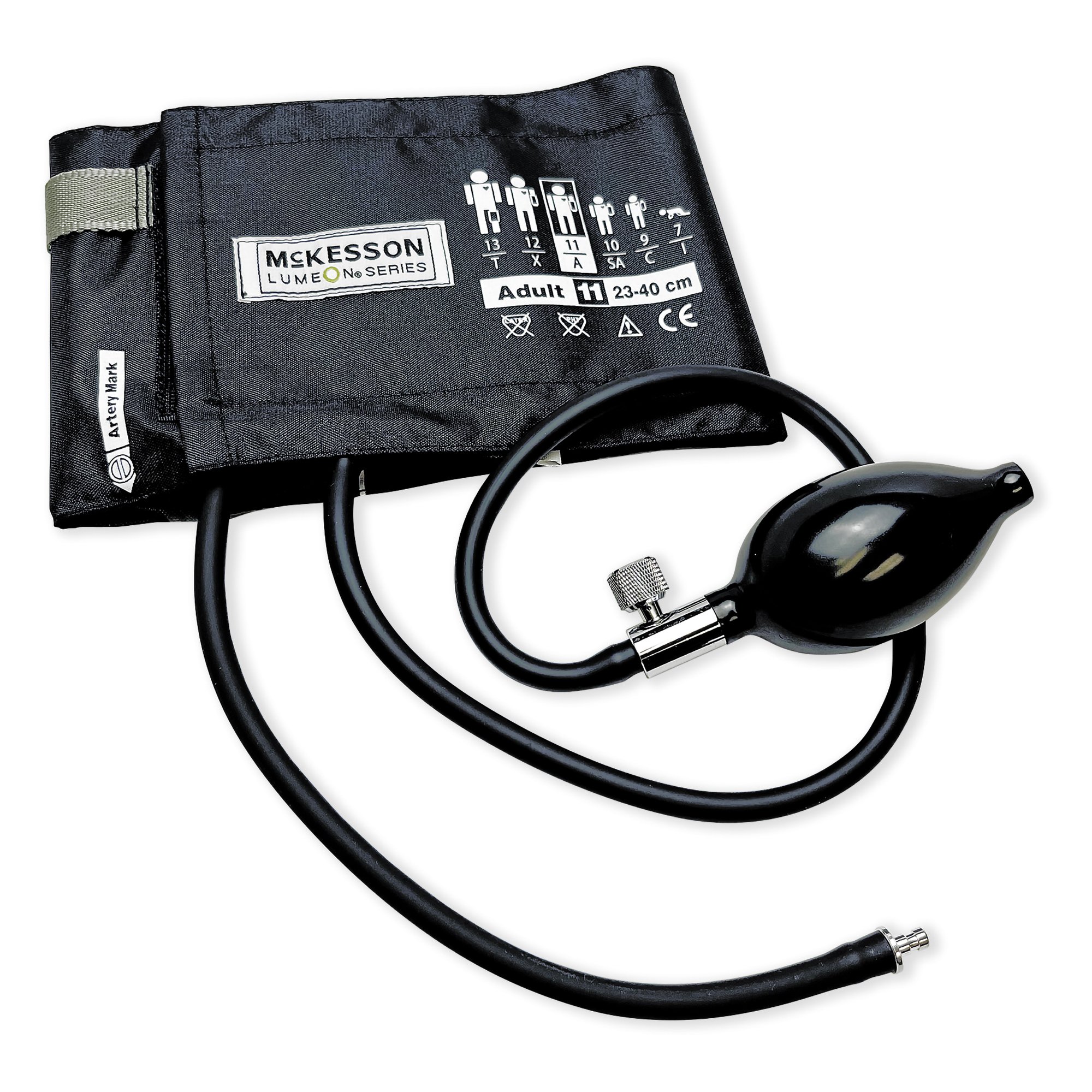 McKesson Lumeon Blood Pressure Bulb and Cuff, Medium Cuff, 23  40 cm, Adult MK 803206
