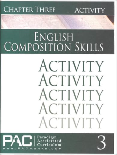 English II: Composition Skills Chapter 3 Activities