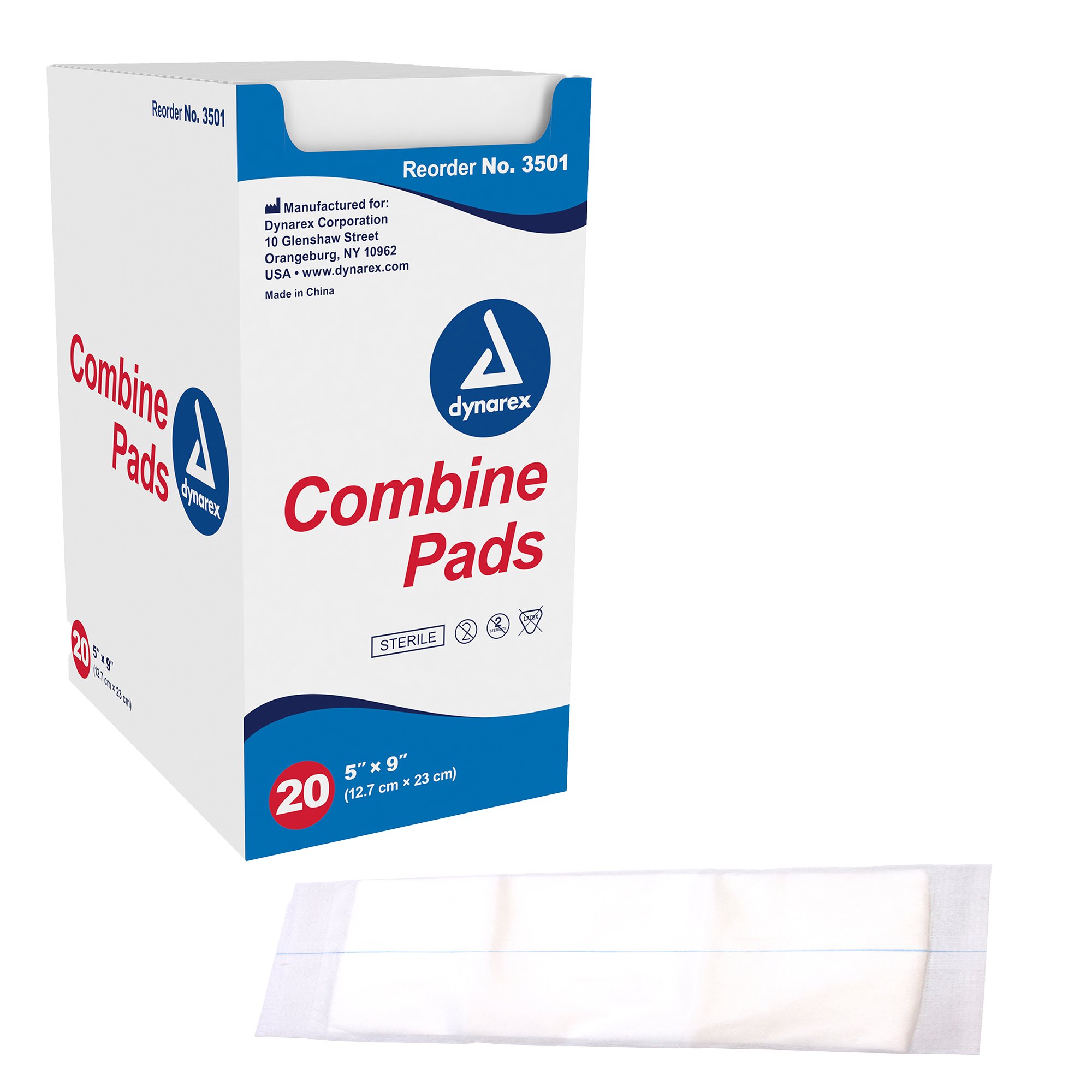 dynarex Sterile Abdominal Pad, 5 x 9 Inch MK 575179