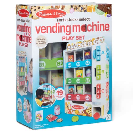 Melissa & Doug Sort, Stock, Select Wooden Vending Machine Play Set
