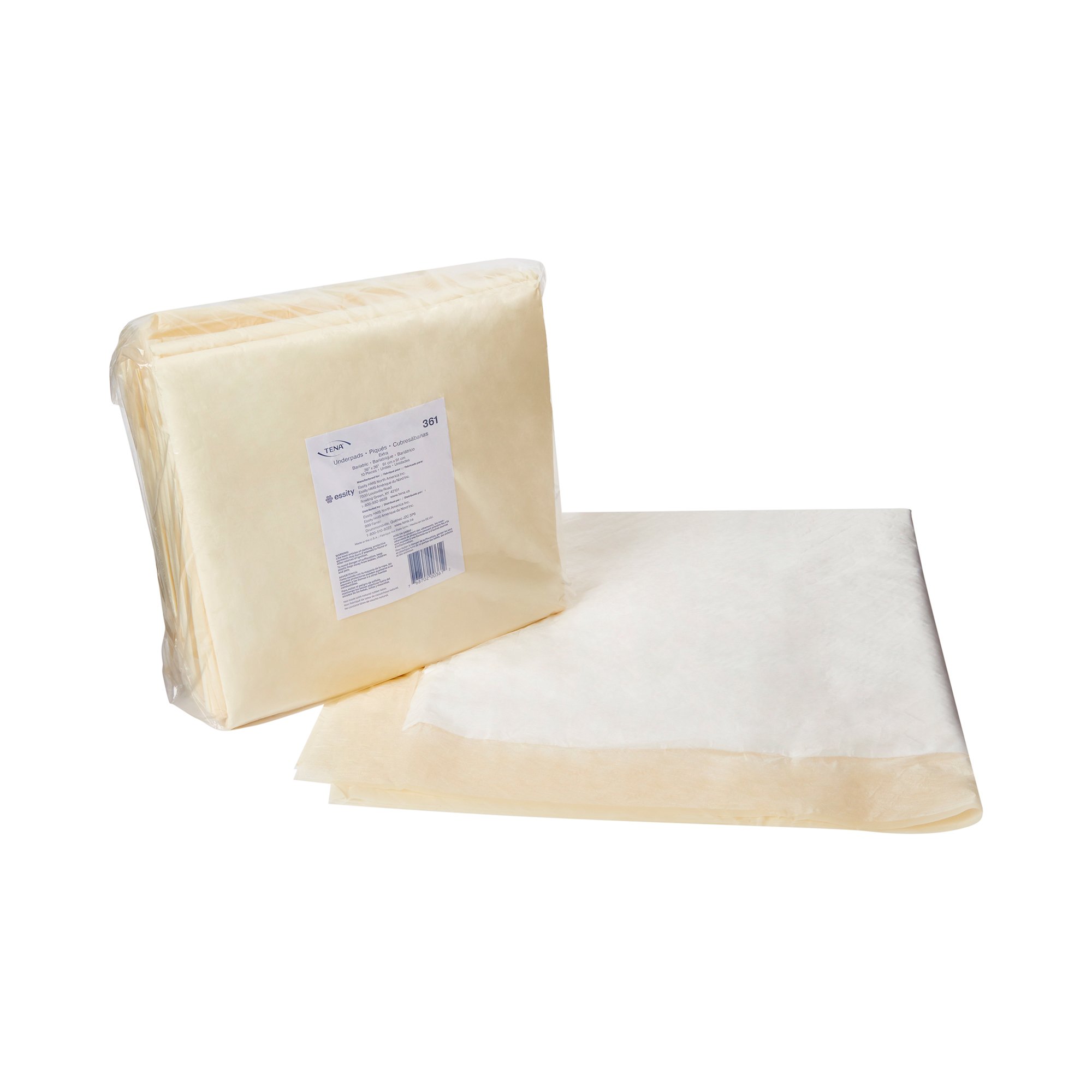 TENA Underpad Extra, 36 x 36, Disposable, Light Absorbency MK 765337