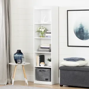 5-Shelf Narrow Bookcase