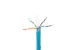 Cat6A Bulk Ethernet Cable, Unshielded, Solid, CMR, Spool, 1000 ft, 550 Mhz, Blue